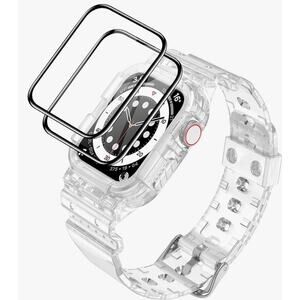 Smart watch Case for 40mm SE Series 6/5/4 clear Band & 2 Screen Protectors